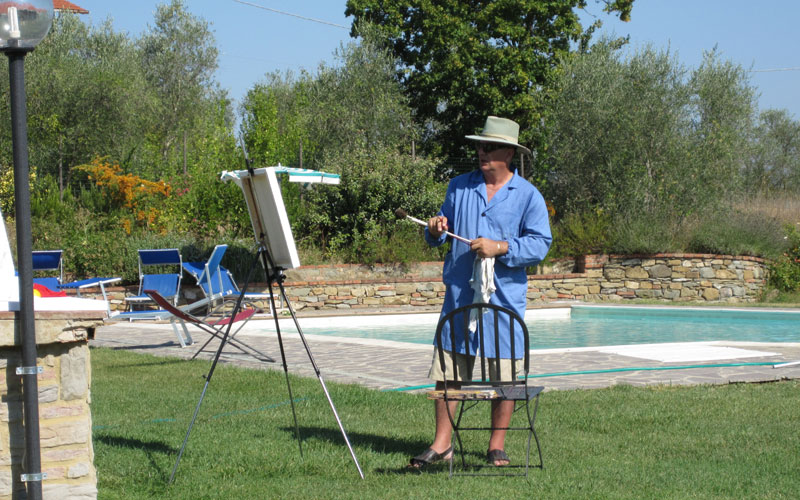 Workshop di disegno e pittura in toscana